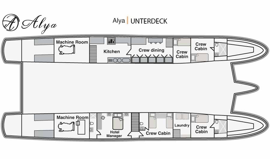 Hauptdeck und Unterdeck - Alya Kreuzfahrt 